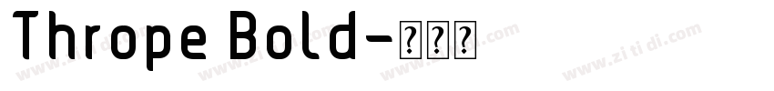 Thrope Bold字体转换